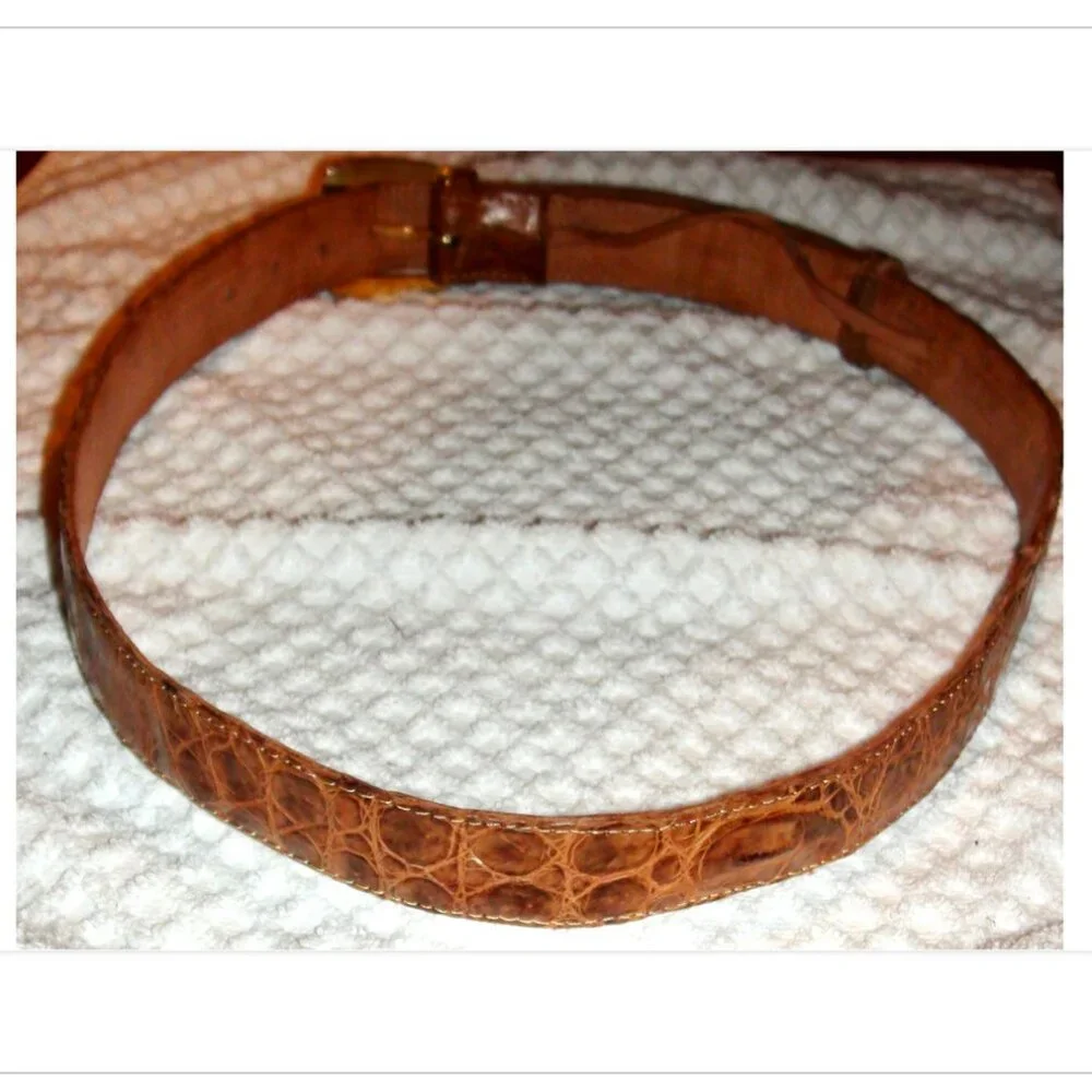 Crocodile Handmade Leather Belt